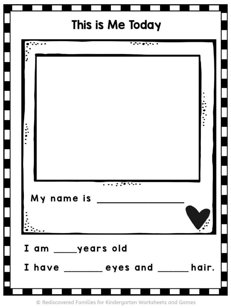 All About Me Worksheets | Pdf