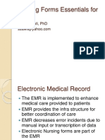 Nursing Forms Essentials For Emr: Samir Sawli, PHD