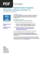 Specialist - Implementation Engineer, Powerstore Solutions Version 1.0