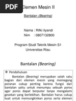 Download Tugas Elemen Mesin II Bearing by Rifky ILyandi SN51905539 doc pdf