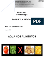 Água nos alimentos - Bromatologia - FBA-0201