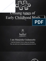 Manjusha - UnsungTunes of Early Childhood Math