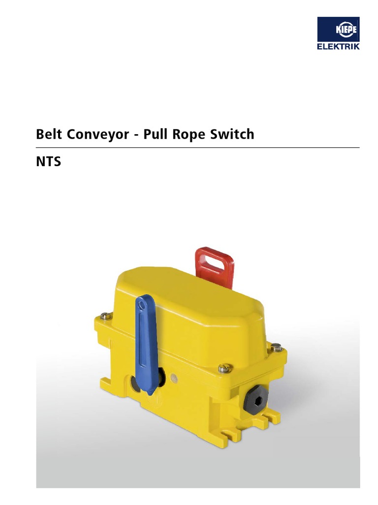 Belt Conveyor - Pull Rope Switch NTS: Kiepe 638 | PDF | Switch ...