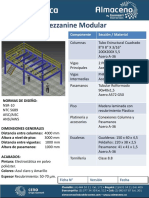 Mezzanine Modular Ficha Tecnica