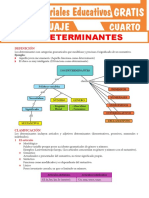 Los Determinantes Para Cuarto Grado de Secundaria