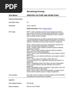Wound Culture & Gram Stain Testing Guide | PDF | Microbiology | Medical ...