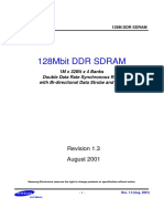 128mbit DDR SDRAM: Revision 1.3 August 2001