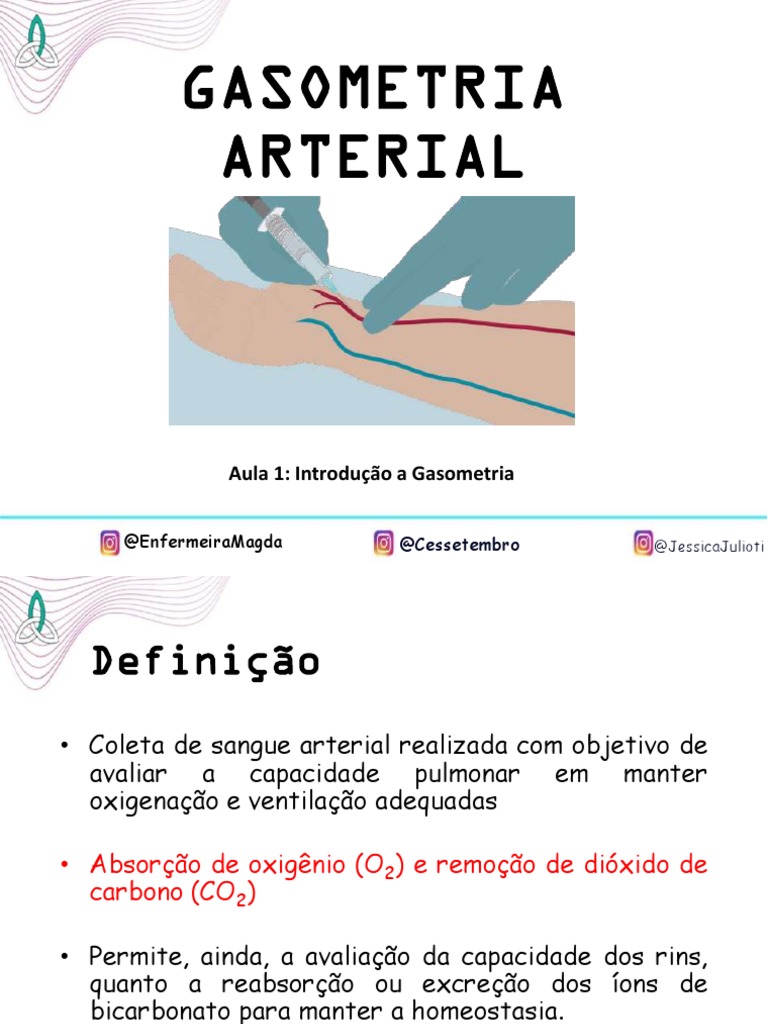 Gasometria Arterial, PDF, Solução-tampão