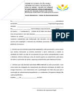 Termo de Responsabilidade de Retorno As Aulas PDF