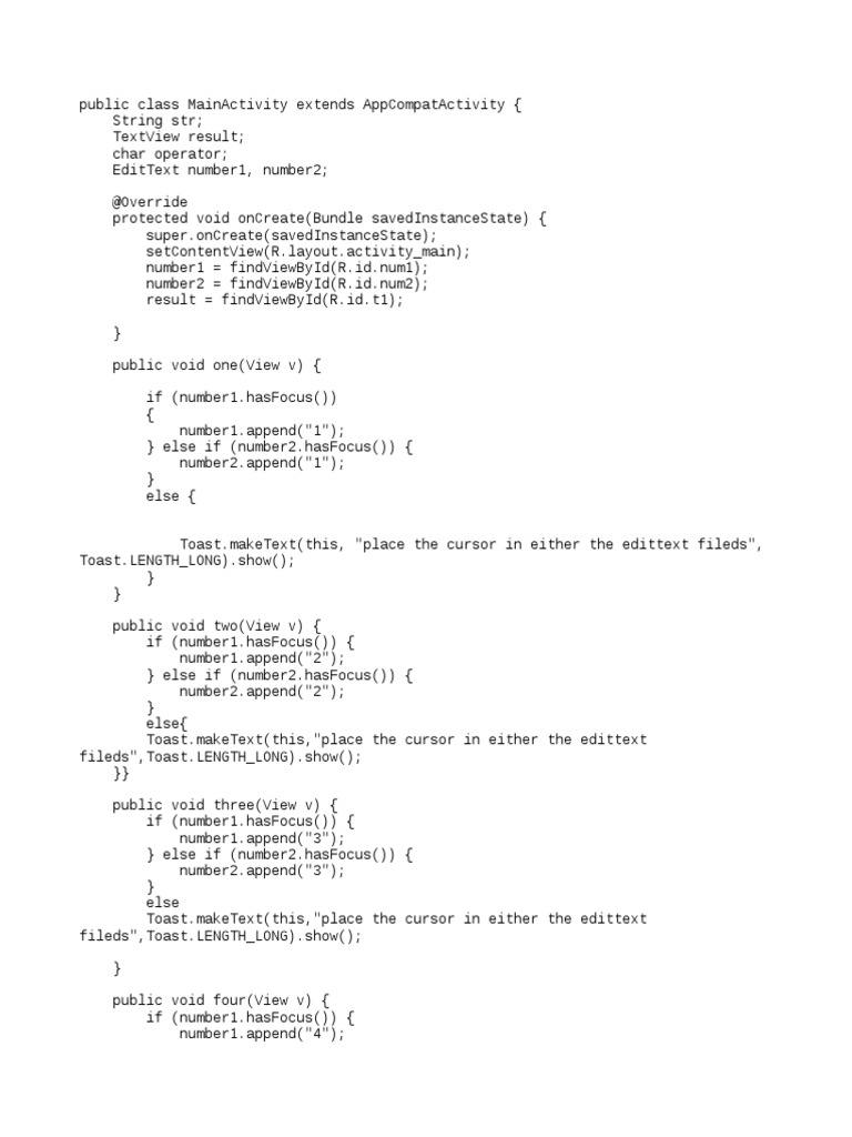 Calculator MAD Lab Program | PDF | String (Computer Science) | Computing