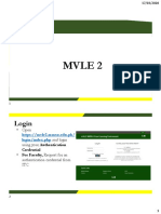 MVLE2 Guide For Teachers