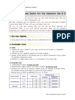 Guidelines For Foreign Student Part-Time Employment Visa (S-3)