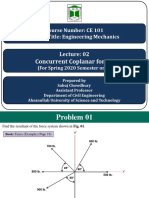 2) Lecture 02 (Concurrent Coplanar Force System)