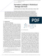 Optimizing Information Leakage in Multicloud Storage Services