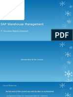 SAP WM Hazardous Material Treatment