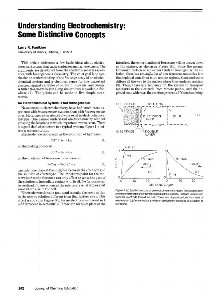 Clarifying Electrochemical Confusion | PDF | Electrochemistry | Redox