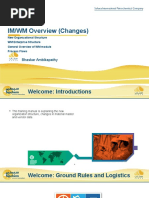 IM/WM Overview (Changes) : Bhaskar Ambikapathy