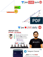 DPP1 - (JEE 2.0) - Vector Algebra