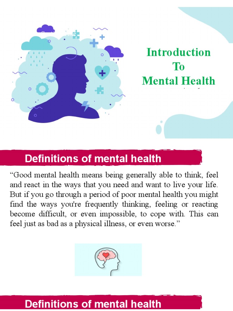 Understanding Mental Health Awareness | PDF | Mental Health | Mental ...