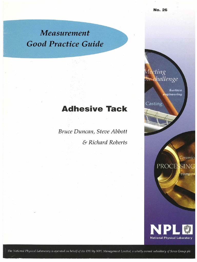 Adhesive Tack PDF