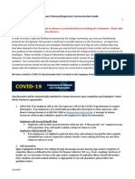 COVID-19 (Coronavirus) Employee Protocols/Supervisor Communication Guide