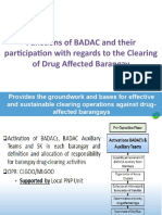 Functions of BADAC and Their Participation With Regards To The Clearing of Drug Affected Barangay