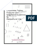 Conversion Tables Formulas Etc