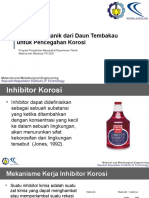 Inhibitor Organik Pencegah Korosi