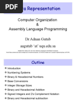 Data Representation: Computer Organization & Assembly Language Programming DR Adnan Gutub Aagutub At' Uqu - Edu.sa