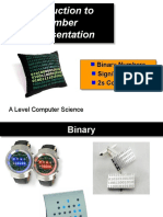 Introduction To Number Representation Introduction To Number Representation