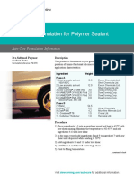Prototype Formulation For Polymer Sealant: Auto Care Formulation Information
