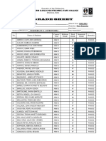 Grade Sheet: Northern Iloilo Polytechnic State College