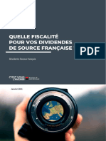 Quelle Fiscalite Pour Vos Dividendes de Source Francaise