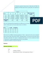 LP Solution - Solver