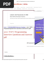 300+ TOP C Programming Interview Questions and Answers PDF