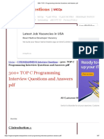 300+ TOP C Programming Interview Questions and Answers PDF