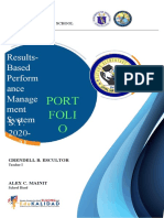 RPMS Portfolio Template Cover