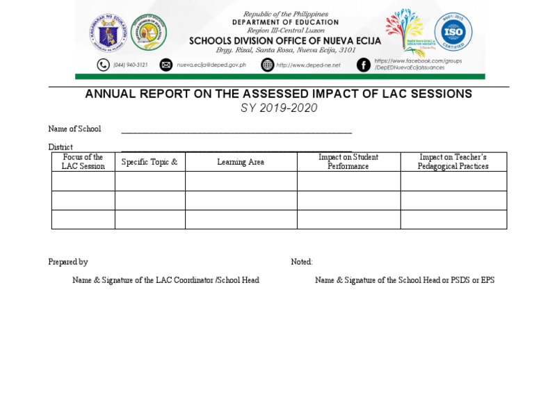 LAC Session Impact Report 2019-2020 | PDF | Career & Growth | Finance ...
