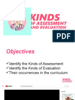 Kinds of Assessment