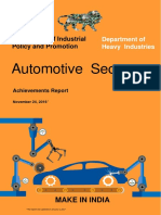 Automotive Sector - Achievement Report
