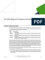HST-3000 Safety and Compliance Information