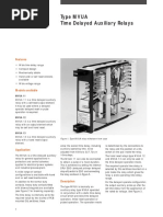 Midos: Type MVUA Time Delayed Auxiliary Relays