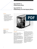 Midos: Type MVTW 01 Destabilising Relay Type MVTW 03 Destabilising and Intertripping Relays