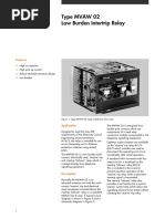 Midos: Type MVAW 02 Low Burden Intertrip Relay