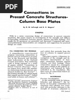 Connections in Precast Concrete Structures - Columb Base Plates