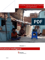 Emotional Intelligence: Re-Skilling Teachers For Virtual Teaching Learning Practices