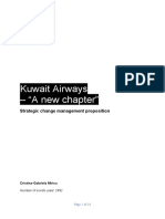 Kuwait Airways - "A New Chapter": Strategic Change Management Proposition