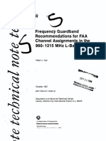 Frequency Guardband Recommendations For Faa 'Channel Assignments in The 960-1215 MHZ L-Band