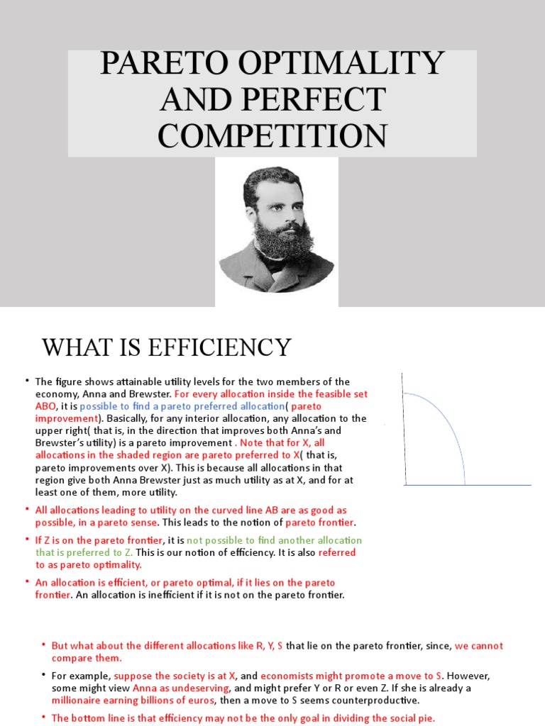 Lecture3. Pareto Optimality and Perfect Competition | PDF | Pareto ...