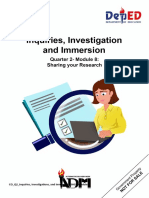 CO - Q2 - Inquiries, Investigations, and Immersion (SHS) - Module8